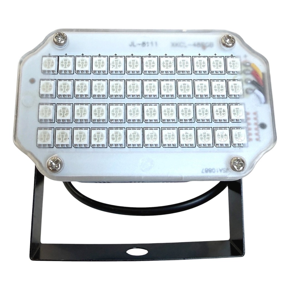 LED Strobe Light Stage Party DJ Black 48 LED Multi-Color Adjustable Speed Rave